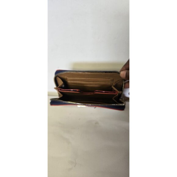 Stella and Dot Striped Zippered Wallet Card Holder 6X4 - Picture 4 of 5